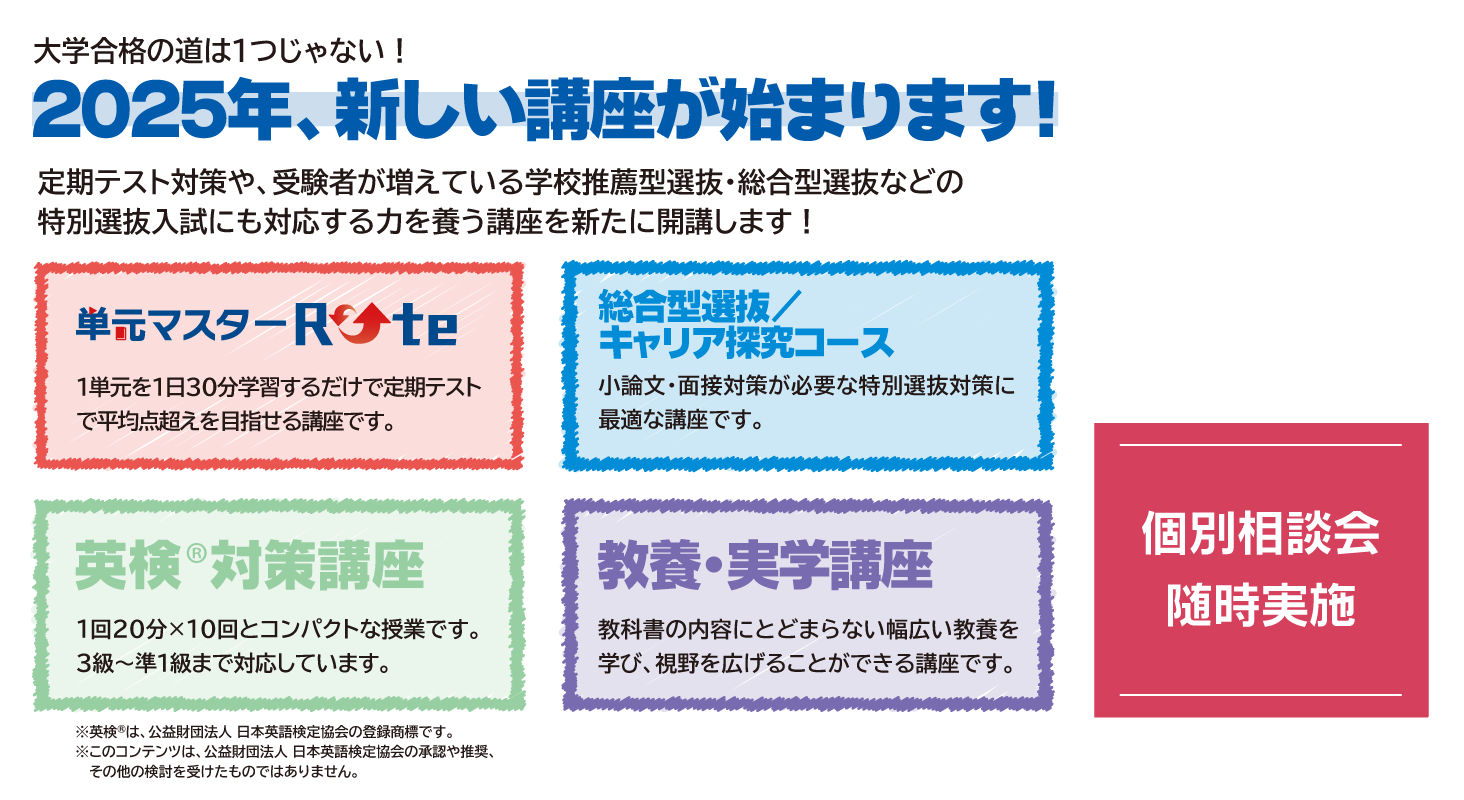 代ゼミ高校生コース詳細